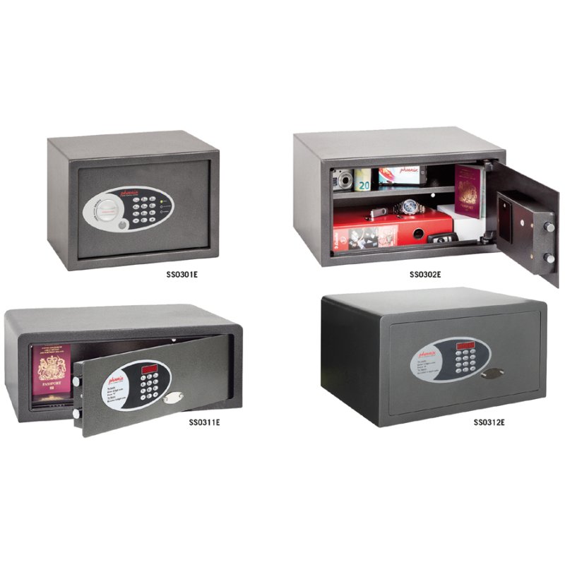 Phoenix inbraakbeveiliging kluis DIONE SS0311E, elektronisch slot, grafietgrijs, 35 liter